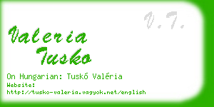valeria tusko business card